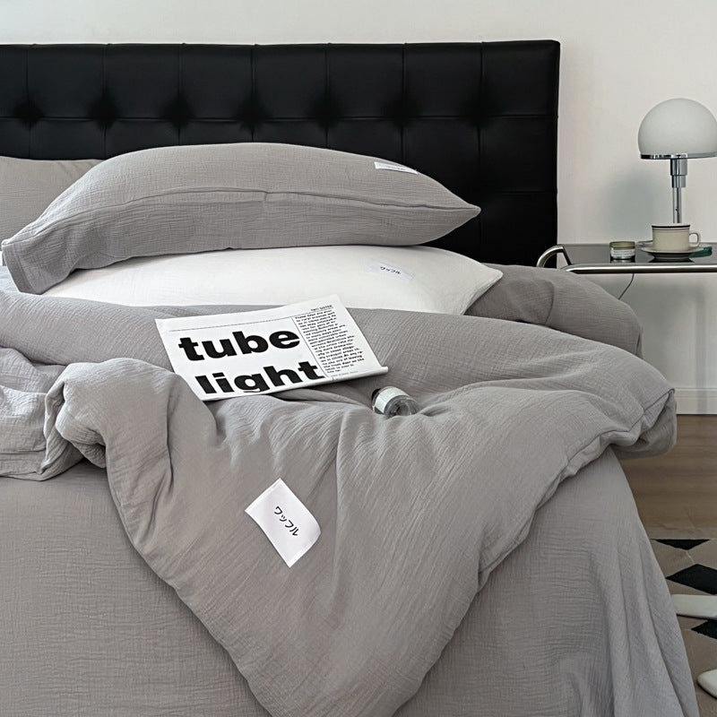 Baby-grade All-cotton Double-layer Gauze Four-piece Set