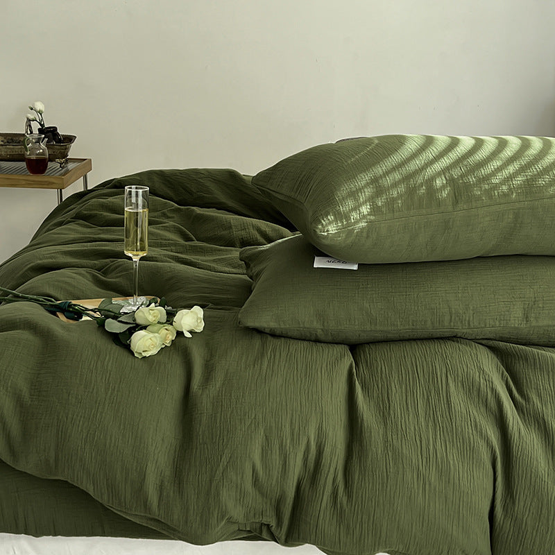 Baby-grade All-cotton Double-layer Gauze Four-piece Set