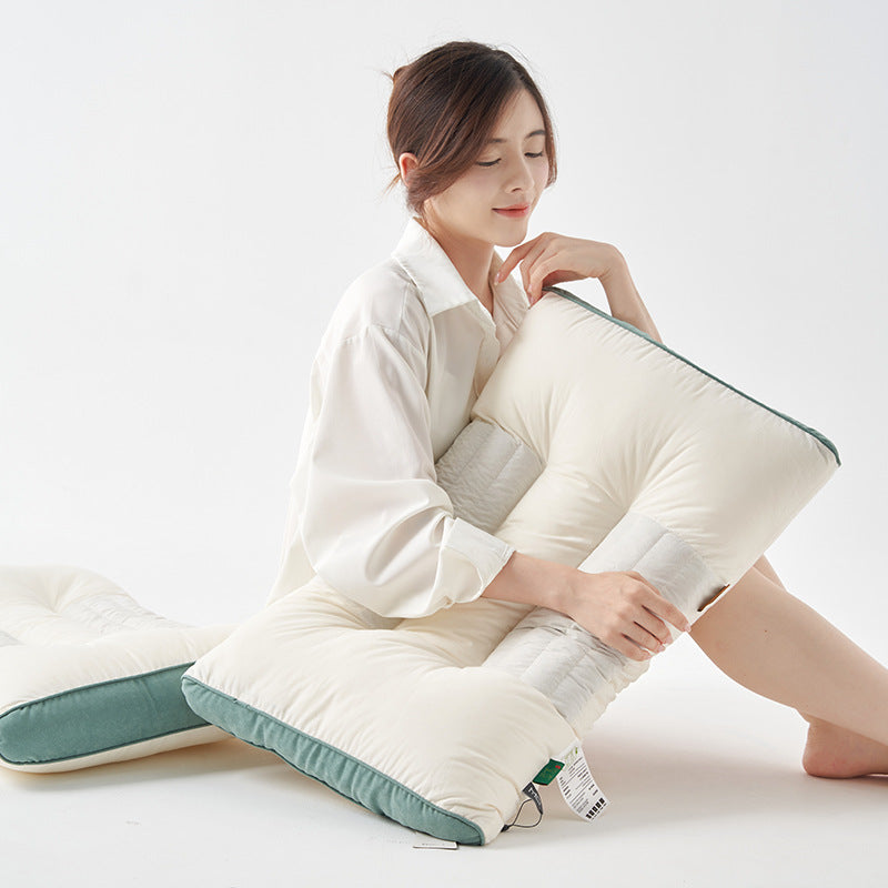 Cotton Ketsumeishi Pillow Buckwheat Hull Cervical Pillow Improve Sleeping Herbal Low Loft Pillow Insert