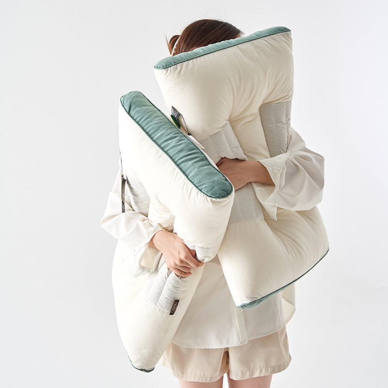 Cotton Ketsumeishi Pillow Buckwheat Hull Cervical Pillow Improve Sleeping Herbal Low Loft Pillow Insert