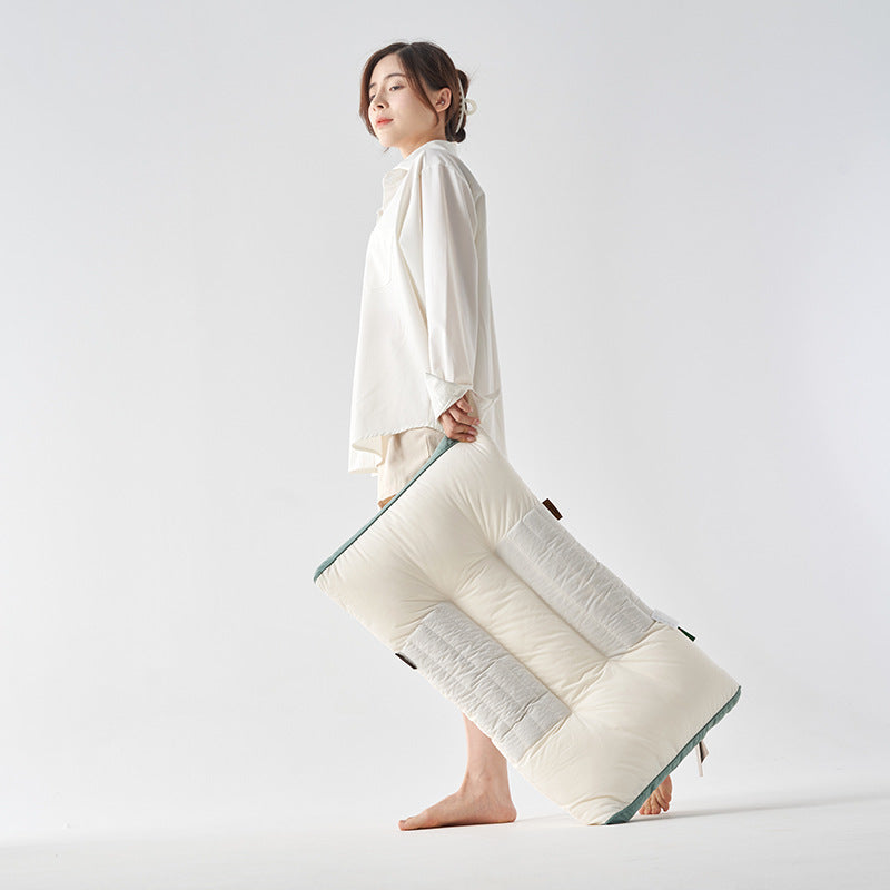 Cotton Ketsumeishi Pillow Buckwheat Hull Cervical Pillow Improve Sleeping Herbal Low Loft Pillow Insert