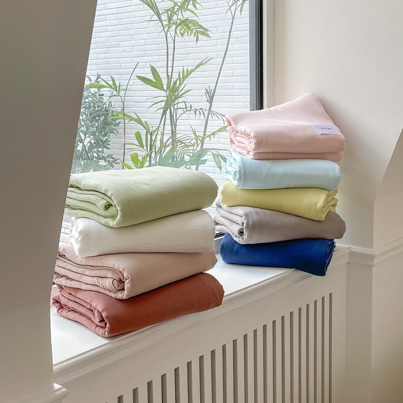 Baby-grade All-cotton Double-layer Gauze Four-piece Set