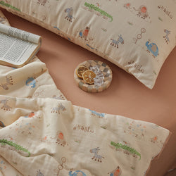 Cotton Double-Layer Yarn Summer Blanket Children's Summer Air-Conditioning Thin Duvet