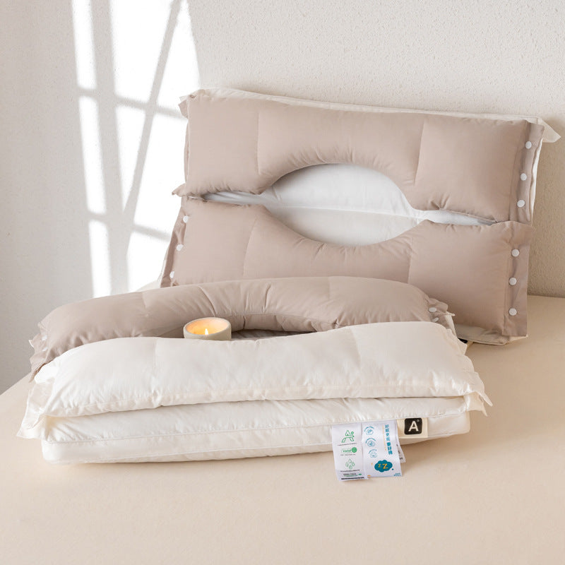 100% Cotton Traction Pillow Neck Pillow Core Neck Support Pillow