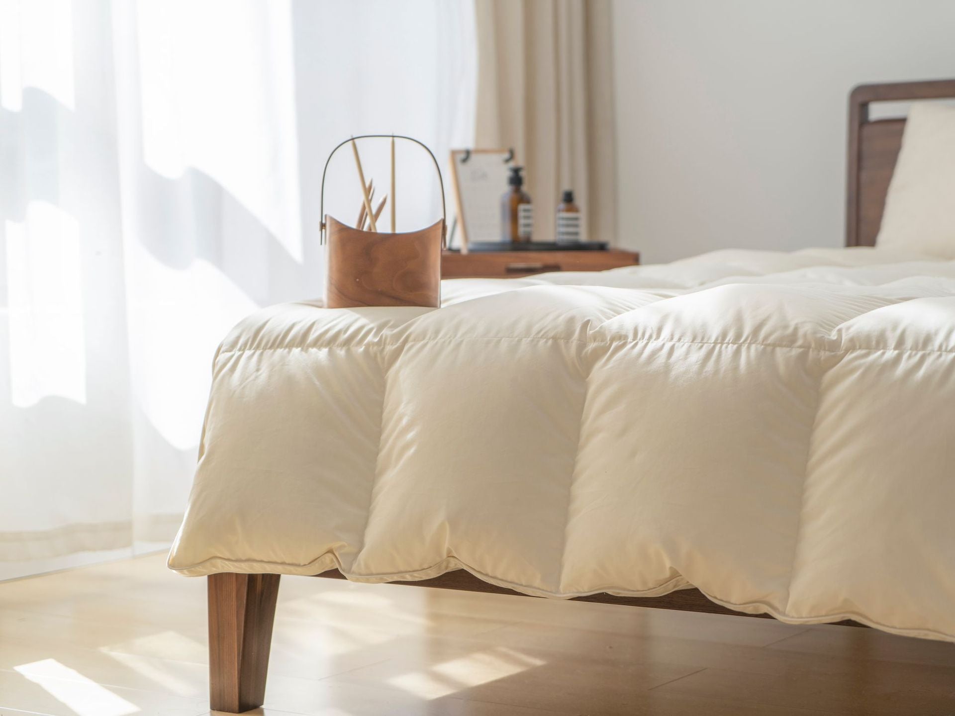 Down Quilt 95% White Goose Down Thickened Warm Winter Quilt Double Spring and Autumn Quilt Core