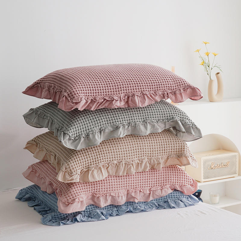 Pure Cotton Waffle Soft Towel Blanket Summer Quilt