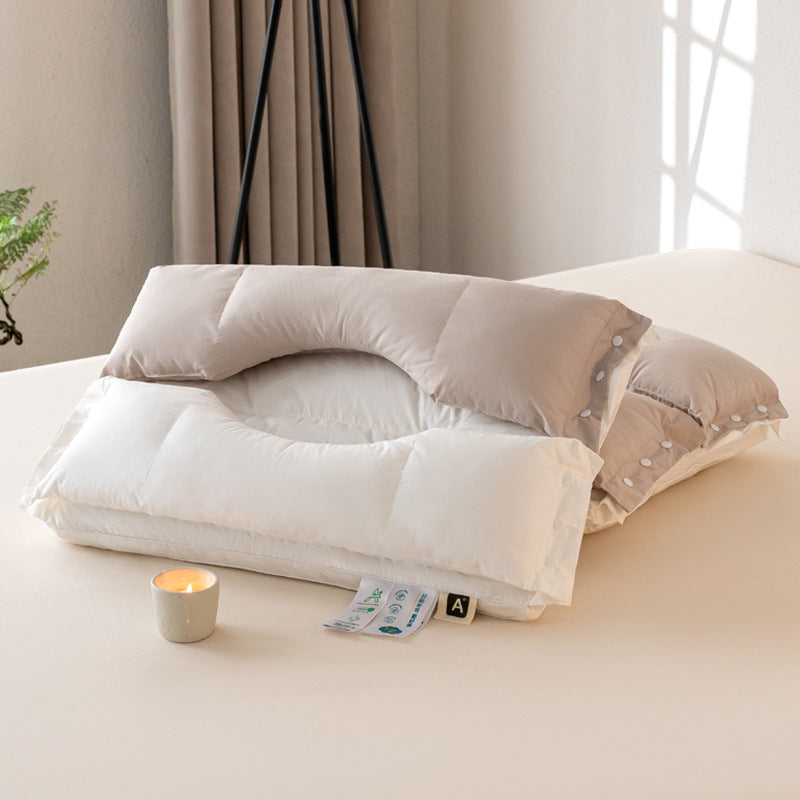 100% Cotton Traction Pillow Neck Pillow Core Neck Support Pillow