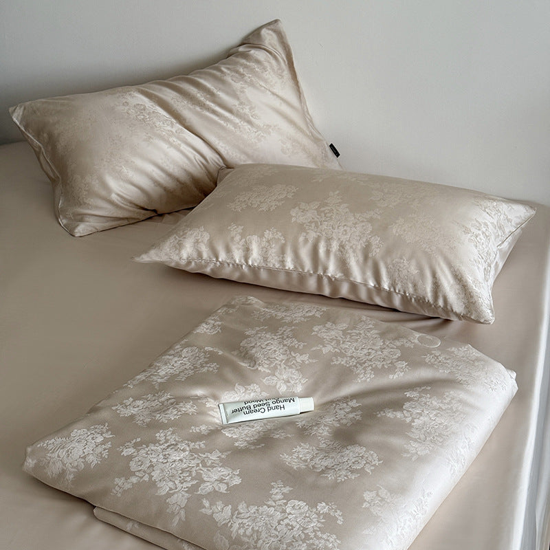 Austria60Branch Lanjing Tencel Jacquard Summer Blanket Four-Piece Set