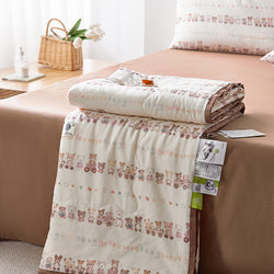 Cotton Double-Layer Yarn Summer Blanket Children's Summer Air-Conditioning Thin Duvet