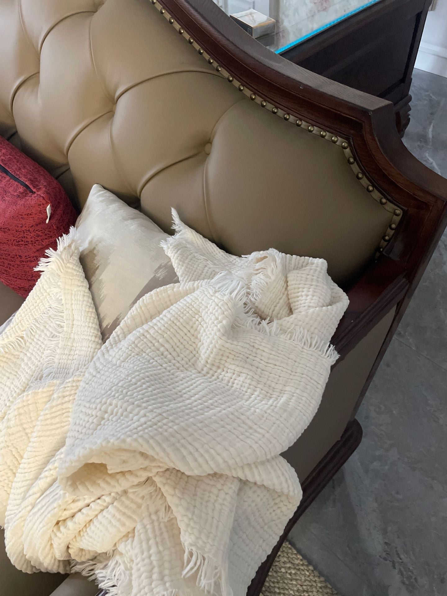 Minimalist Four-Layer Gauze Tassel Blanket Office Summer Thin Cover Blanket Air Conditioning Quilt