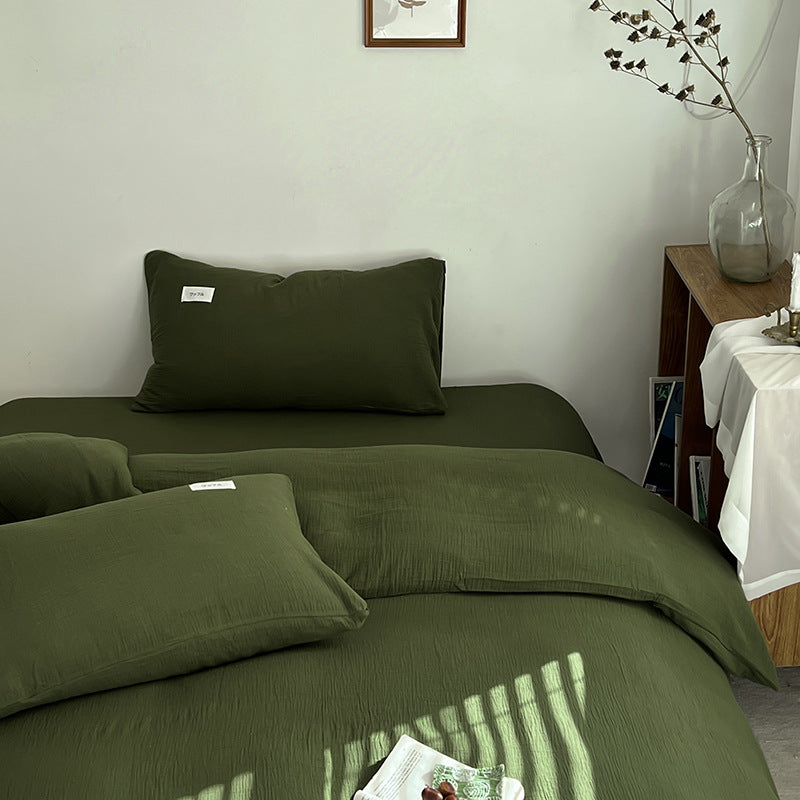 Baby-grade All-cotton Double-layer Gauze Four-piece Set