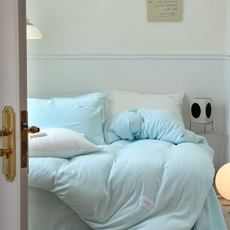 Baby-grade All-cotton Double-layer Gauze Four-piece Set