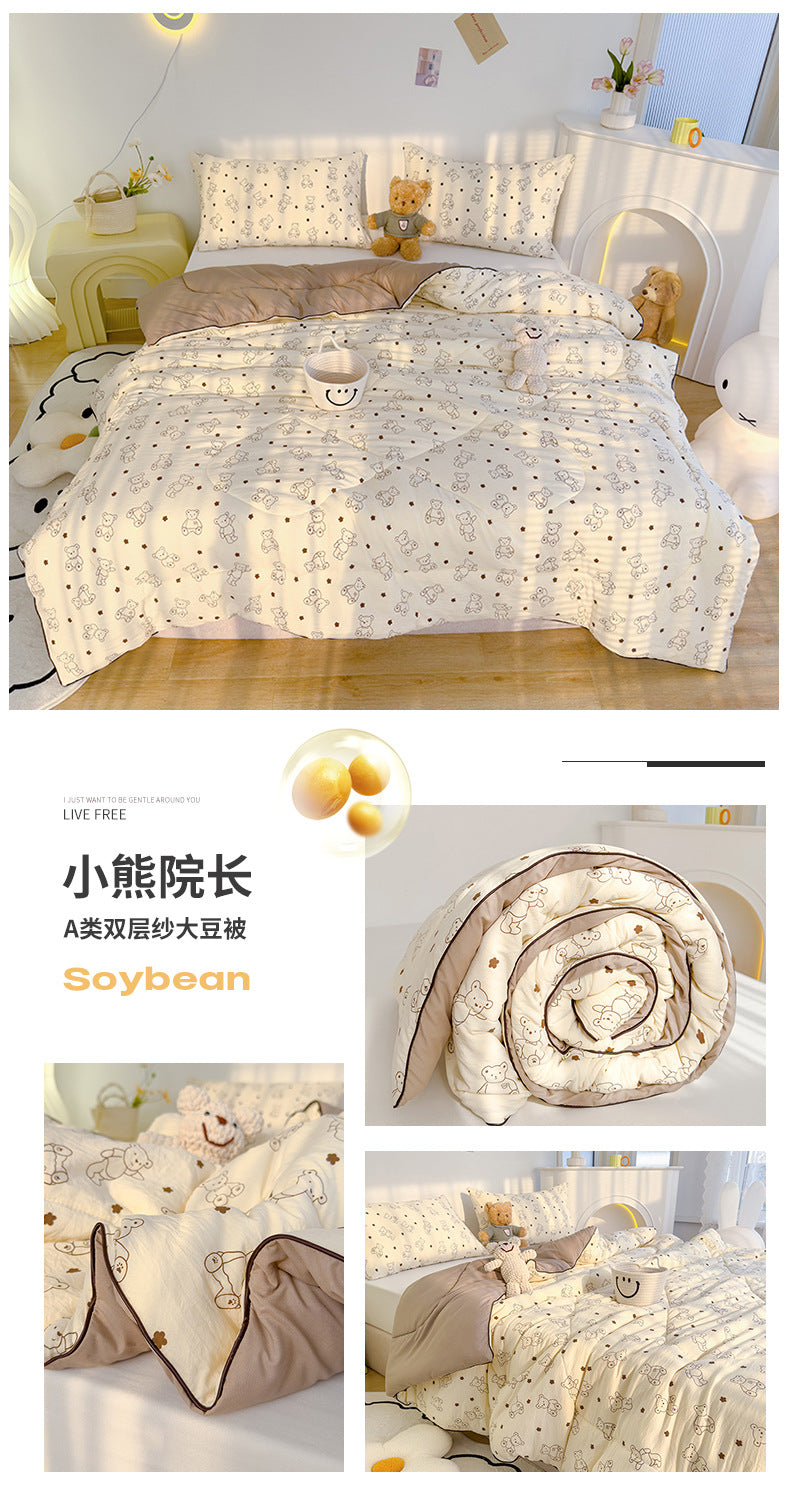 Maternity Grade Soybean Fiber Summer Air Conditioning Quilt