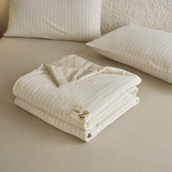 Pure Cotton Summer Quilt Washed Full Cotton Striped Soybean Air Conditioning Quilt