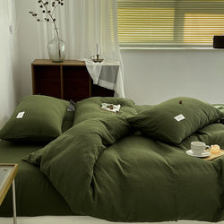 Baby-grade All-cotton Double-layer Gauze Four-piece Set