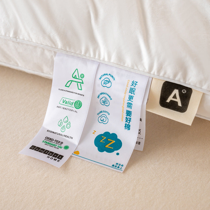 100% Cotton Traction Pillow Neck Pillow Core Neck Support Pillow