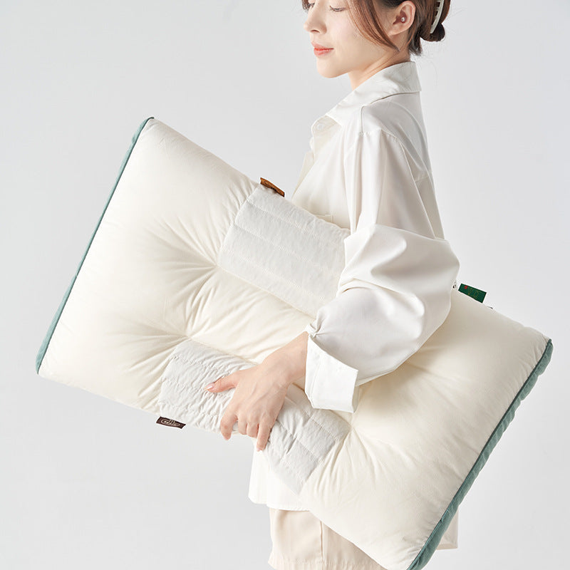 Cotton Ketsumeishi Pillow Buckwheat Hull Cervical Pillow Improve Sleeping Herbal Low Loft Pillow Insert