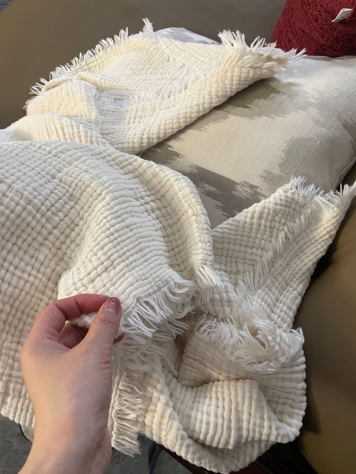 Minimalist Four-Layer Gauze Tassel Blanket Office Summer Thin Cover Blanket Air Conditioning Quilt