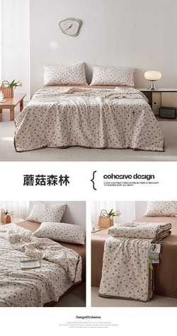 Cotton Double-Layer Yarn Summer Blanket Children's Summer Air-Conditioning Thin Duvet