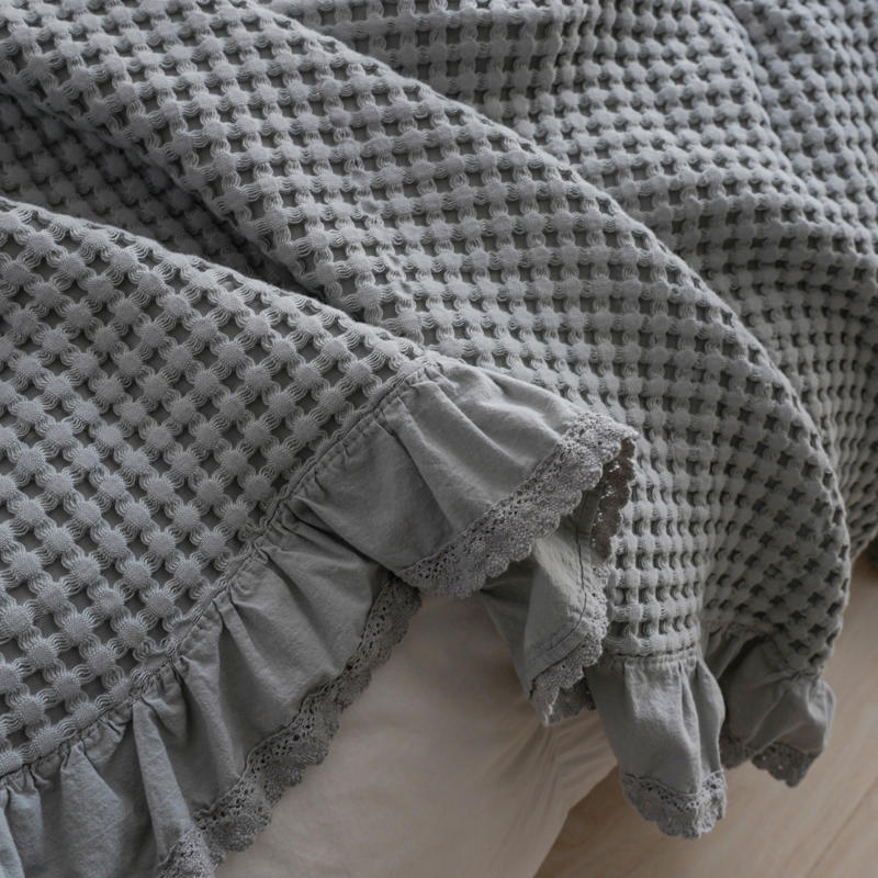 Pure Cotton Waffle Soft Towel Blanket Summer Quilt