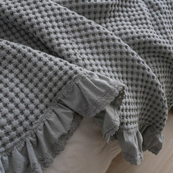 Pure Cotton Waffle Soft Towel Blanket Summer Quilt