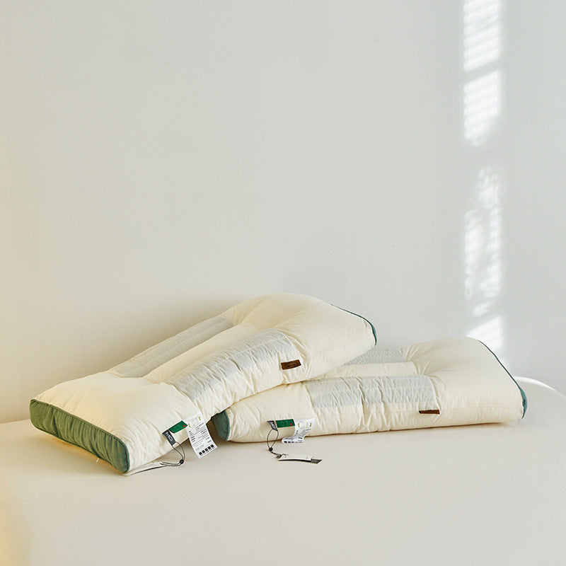 Cotton Ketsumeishi Pillow Buckwheat Hull Cervical Pillow Improve Sleeping Herbal Low Loft Pillow Insert