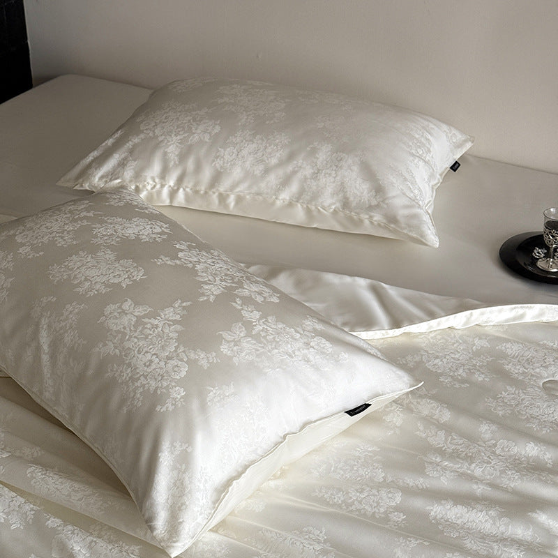 Austria60Branch Lanjing Tencel Jacquard Summer Blanket Four-Piece Set