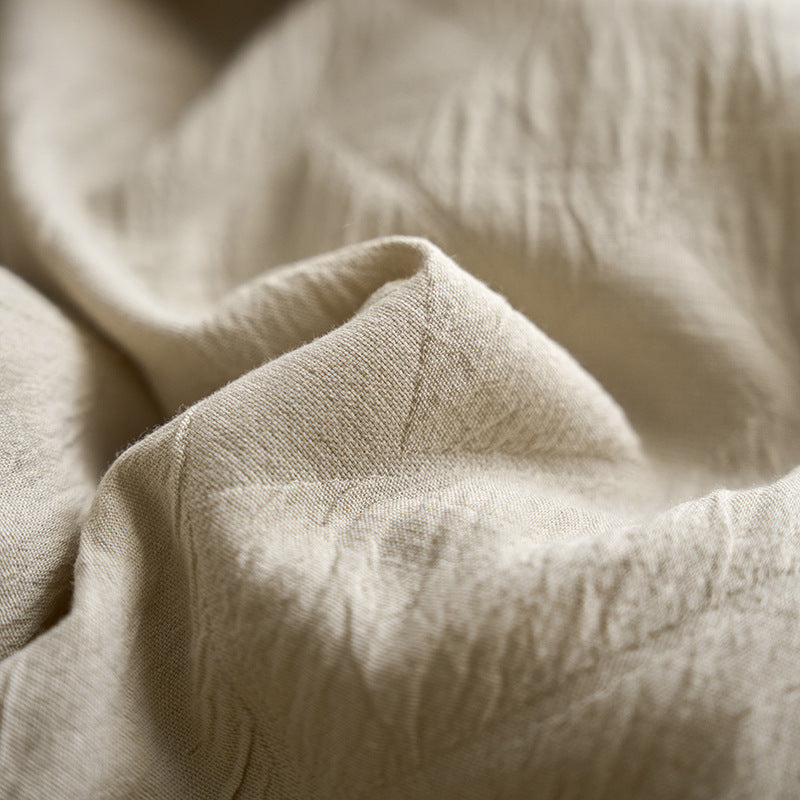 Maternity and Baby Grade Ultra Soft Double Layer Gauze Pure Cotton Solid Color Series Four-Piece Bed Set