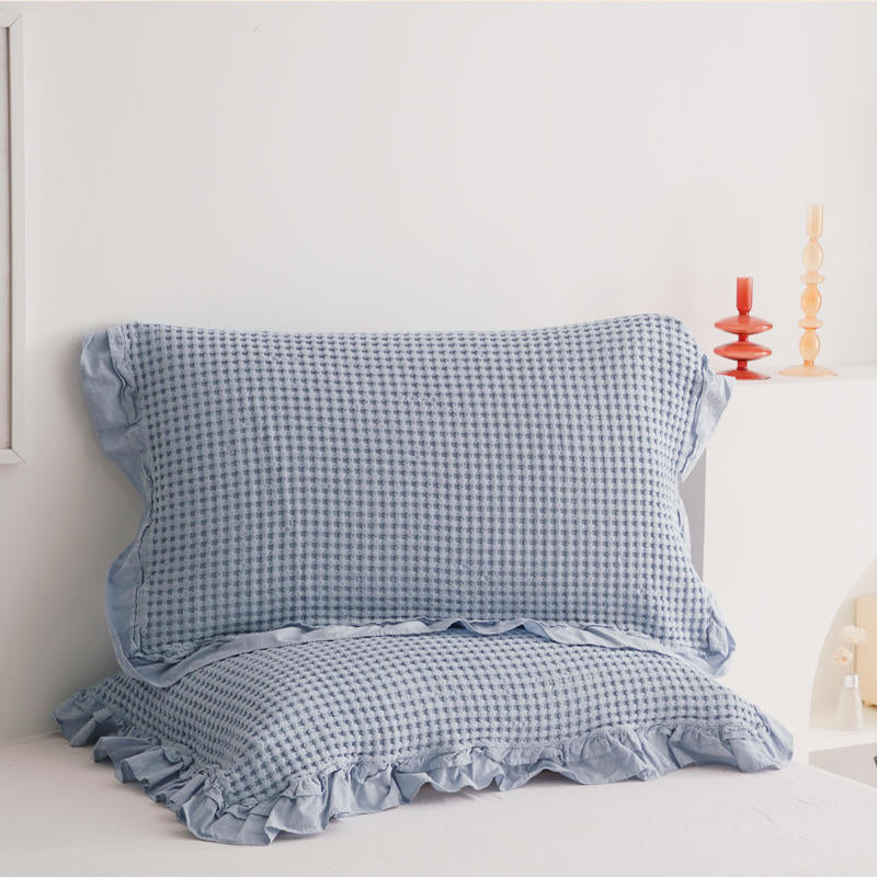 Pure Cotton Waffle Soft Towel Blanket Summer Quilt