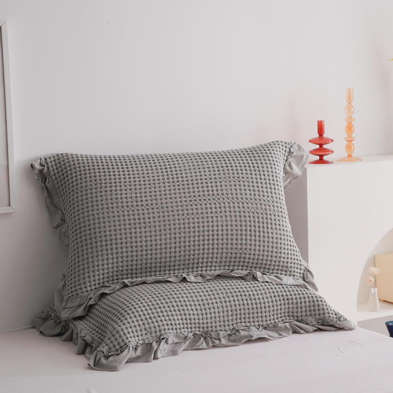 Pure Cotton Waffle Soft Towel Blanket Summer Quilt