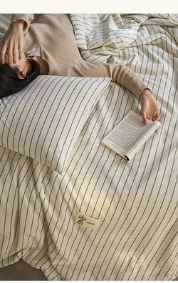 Pure Cotton Summer Quilt Washed Full Cotton Striped Soybean Air Conditioning Quilt