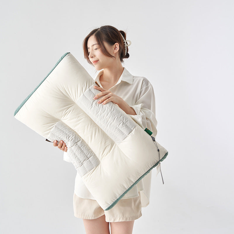 Cotton Ketsumeishi Pillow Buckwheat Hull Cervical Pillow Improve Sleeping Herbal Low Loft Pillow Insert