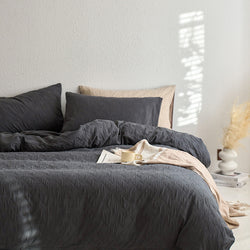 Maternity and Baby Grade Ultra Soft Double Layer Gauze Pure Cotton Solid Color Series Four-Piece Bed Set