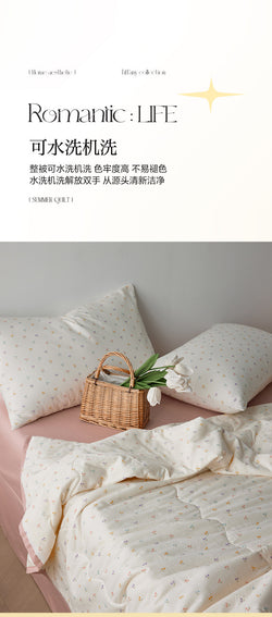 Cotton Double-Layer Yarn Summer Blanket Children's Summer Air-Conditioning Thin Duvet