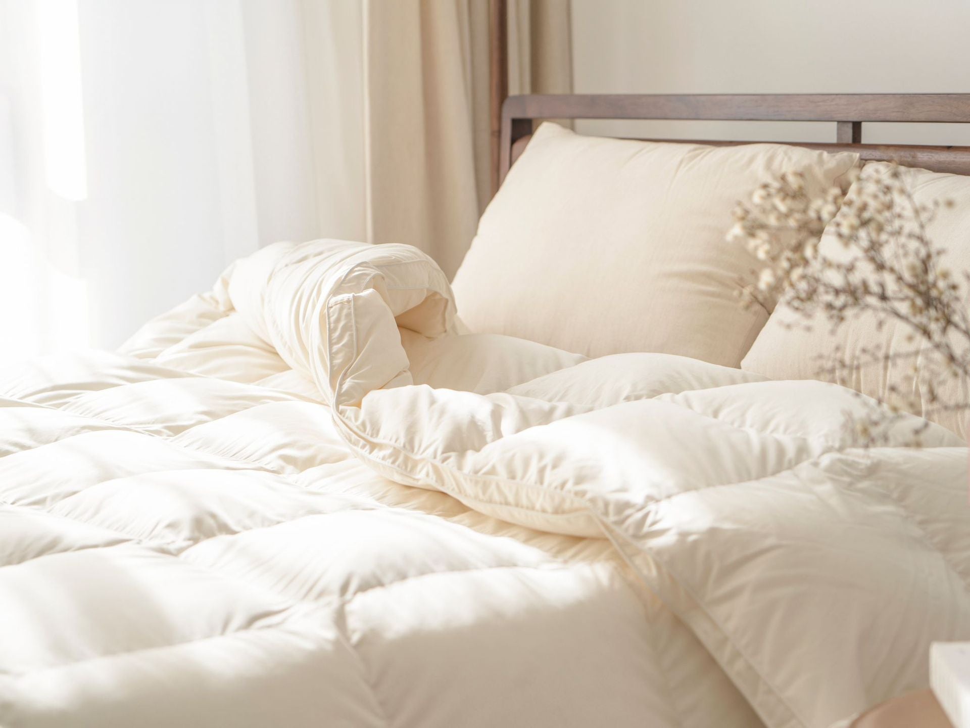 Down Quilt 95% White Goose Down Thickened Warm Winter Quilt Double Spring and Autumn Quilt Core