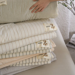 Pure Cotton Summer Quilt Washed Full Cotton Striped Soybean Air Conditioning Quilt