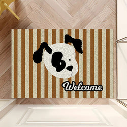 Home Cartoon outside Door Carpet Stain-Resistant and Washable Can Be Cut