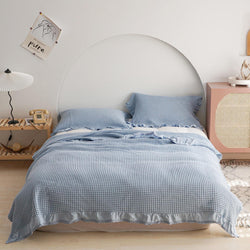 Pure Cotton Waffle Soft Towel Blanket Summer Quilt