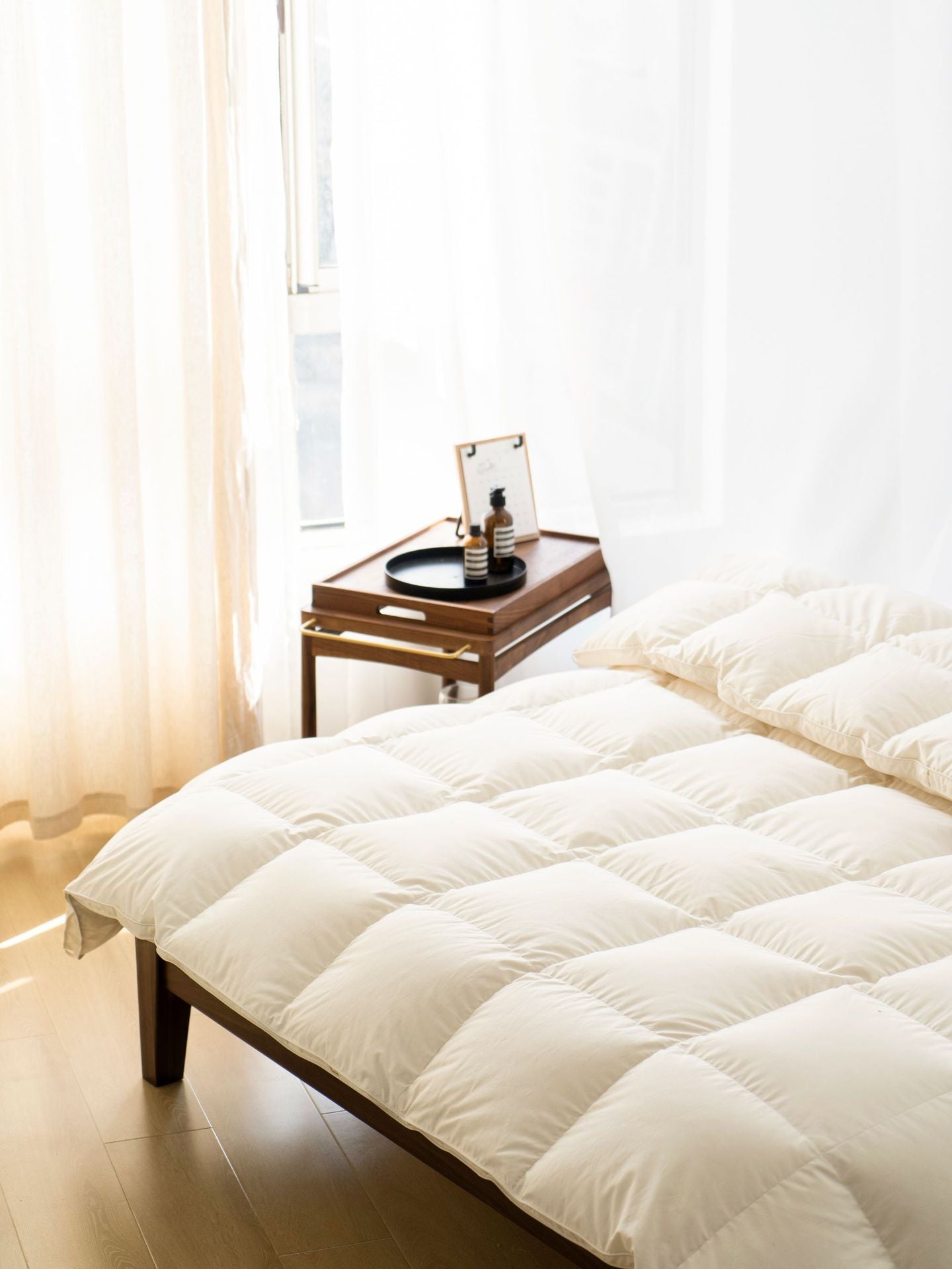 Down Quilt 95% White Goose Down Thickened Warm Winter Quilt Double Spring and Autumn Quilt Core