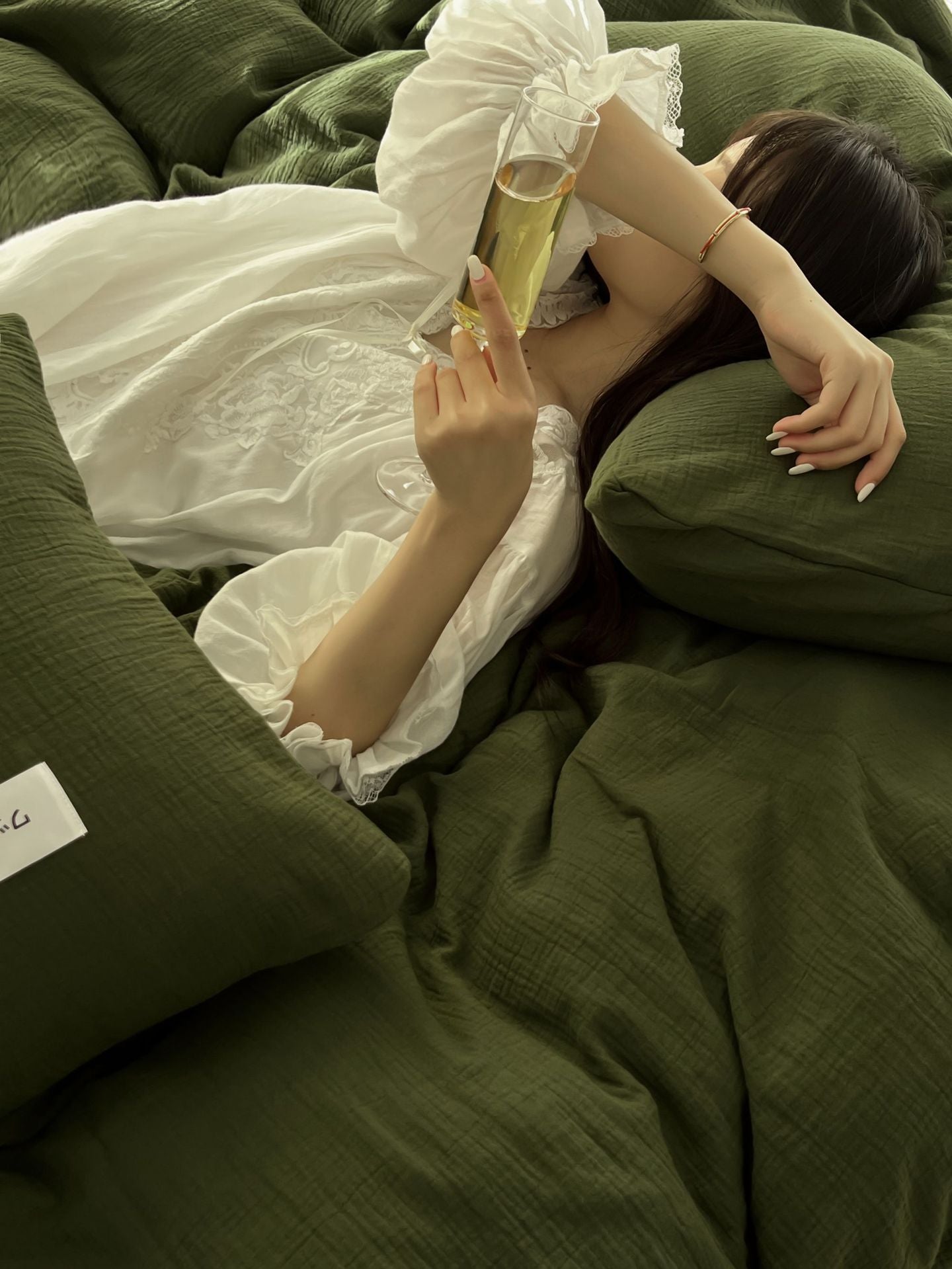 Baby-grade All-cotton Double-layer Gauze Four-piece Set