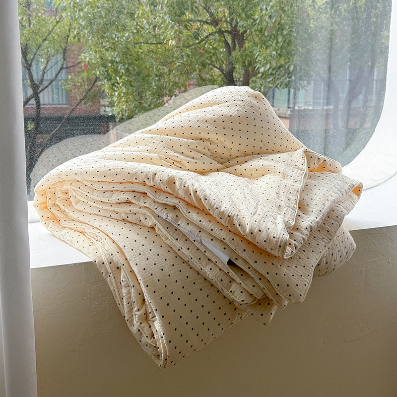 Double Layer Crinkle Cotton Summer Quilt Soft Air Conditioning Quilt for Summer
