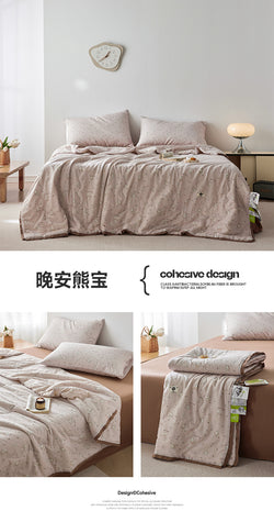 Cotton Double-Layer Yarn Summer Blanket Children's Summer Air-Conditioning Thin Duvet