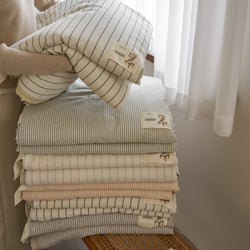 Pure Cotton Summer Quilt Washed Full Cotton Striped Soybean Air Conditioning Quilt