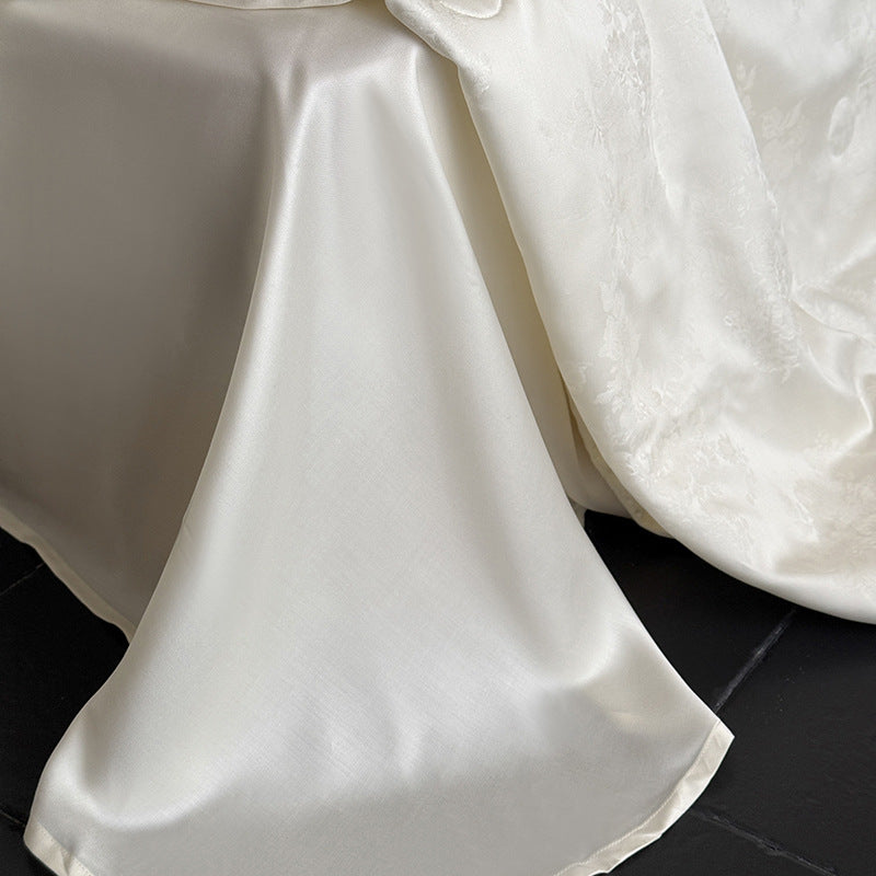 Austria60Branch Lanjing Tencel Jacquard Summer Blanket Four-Piece Set