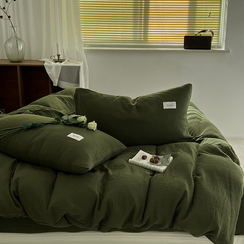 Baby-grade All-cotton Double-layer Gauze Four-piece Set