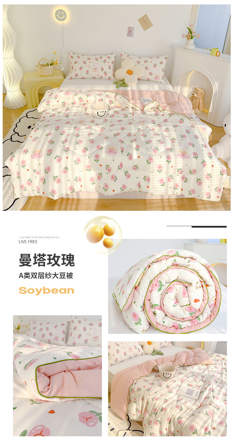 Maternity Grade Soybean Fiber Summer Air Conditioning Quilt