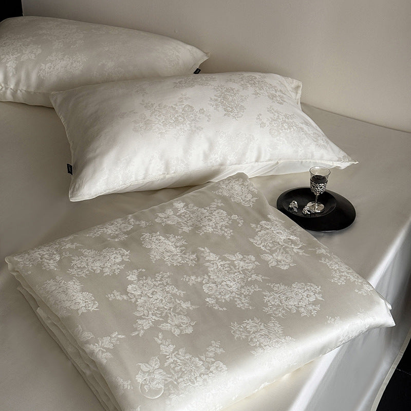 Austria60Branch Lanjing Tencel Jacquard Summer Blanket Four-Piece Set