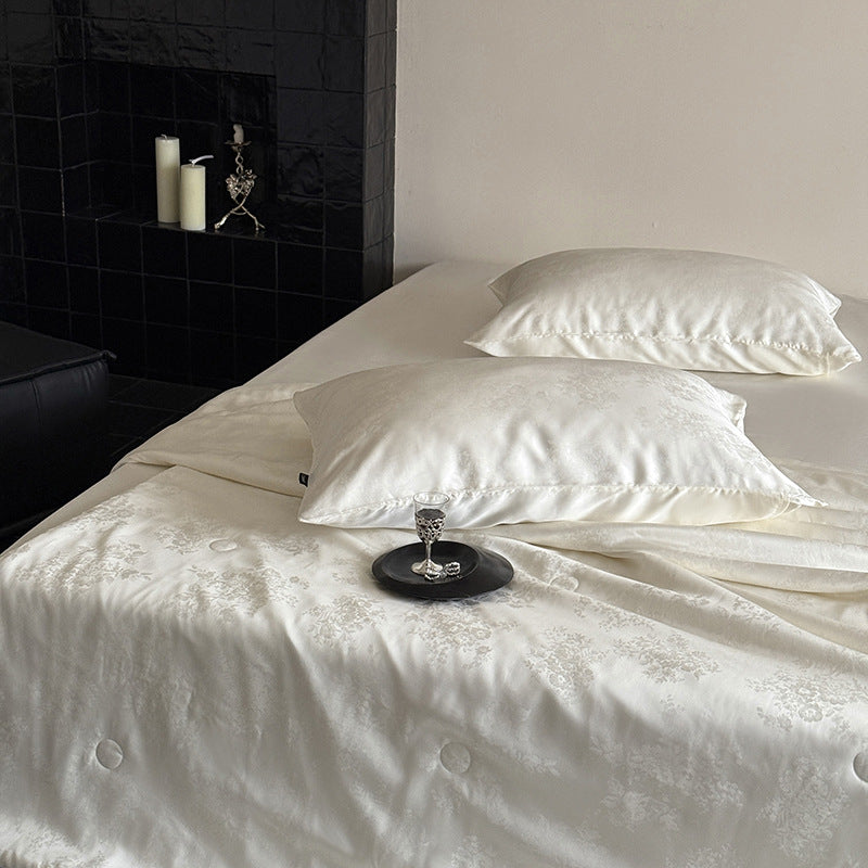 Austria60Branch Lanjing Tencel Jacquard Summer Blanket Four-Piece Set