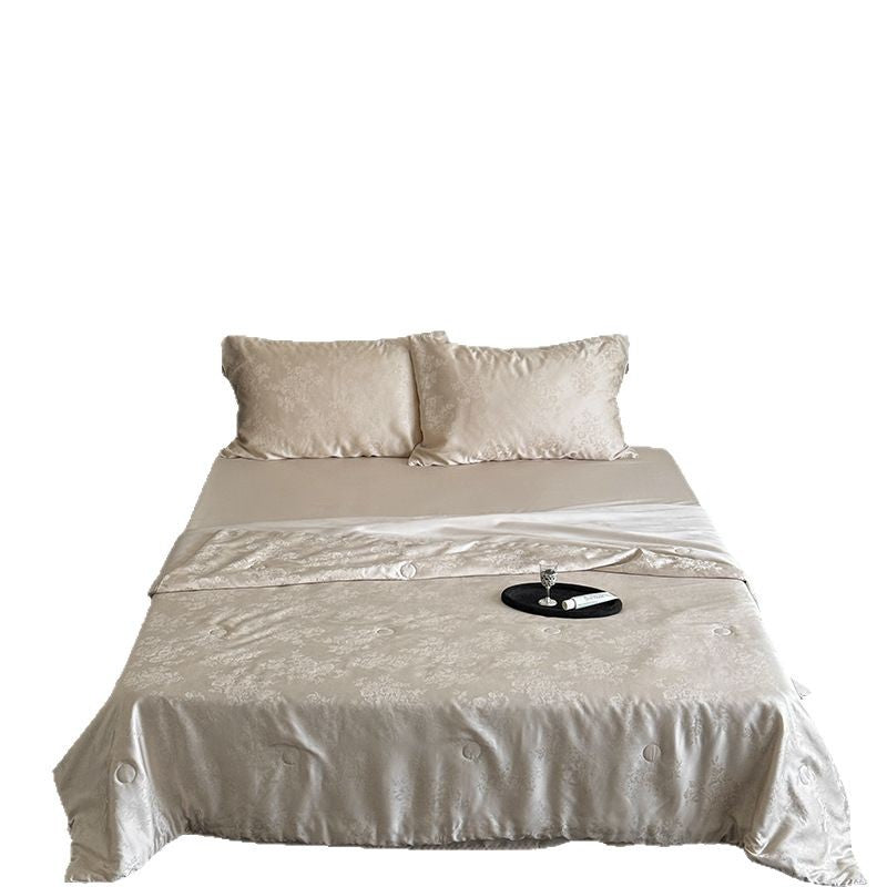 Austria60Branch Lanjing Tencel Jacquard Summer Blanket Four-Piece Set