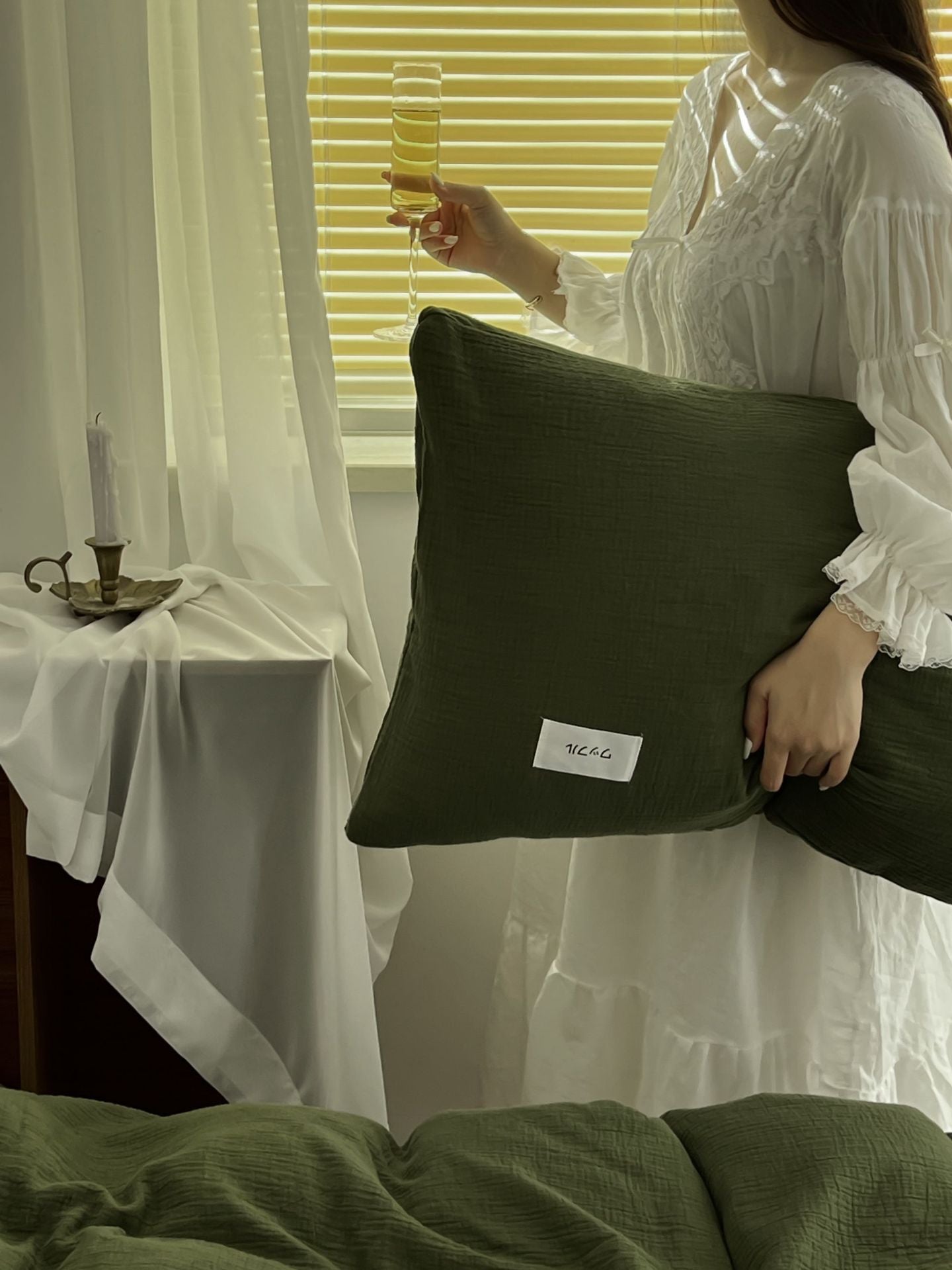 Baby-grade All-cotton Double-layer Gauze Four-piece Set